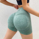 Summer new high waisted sports shorts for women, tight fitting elastic quick drying pants, gym push ups, cycling, jogging, fitness yoga pants