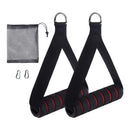 2x Exercise Handles Working Out Handles for Pulley System Home Gym Pull Down Fitness Equipment Resistance Bands Handles Only